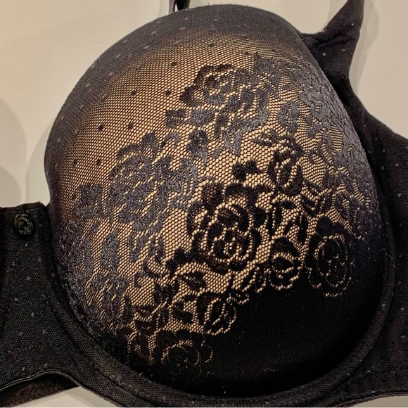 Soma Black Stunning Support Full Coverage Padded Bra 40DD - Picture 3 of 9